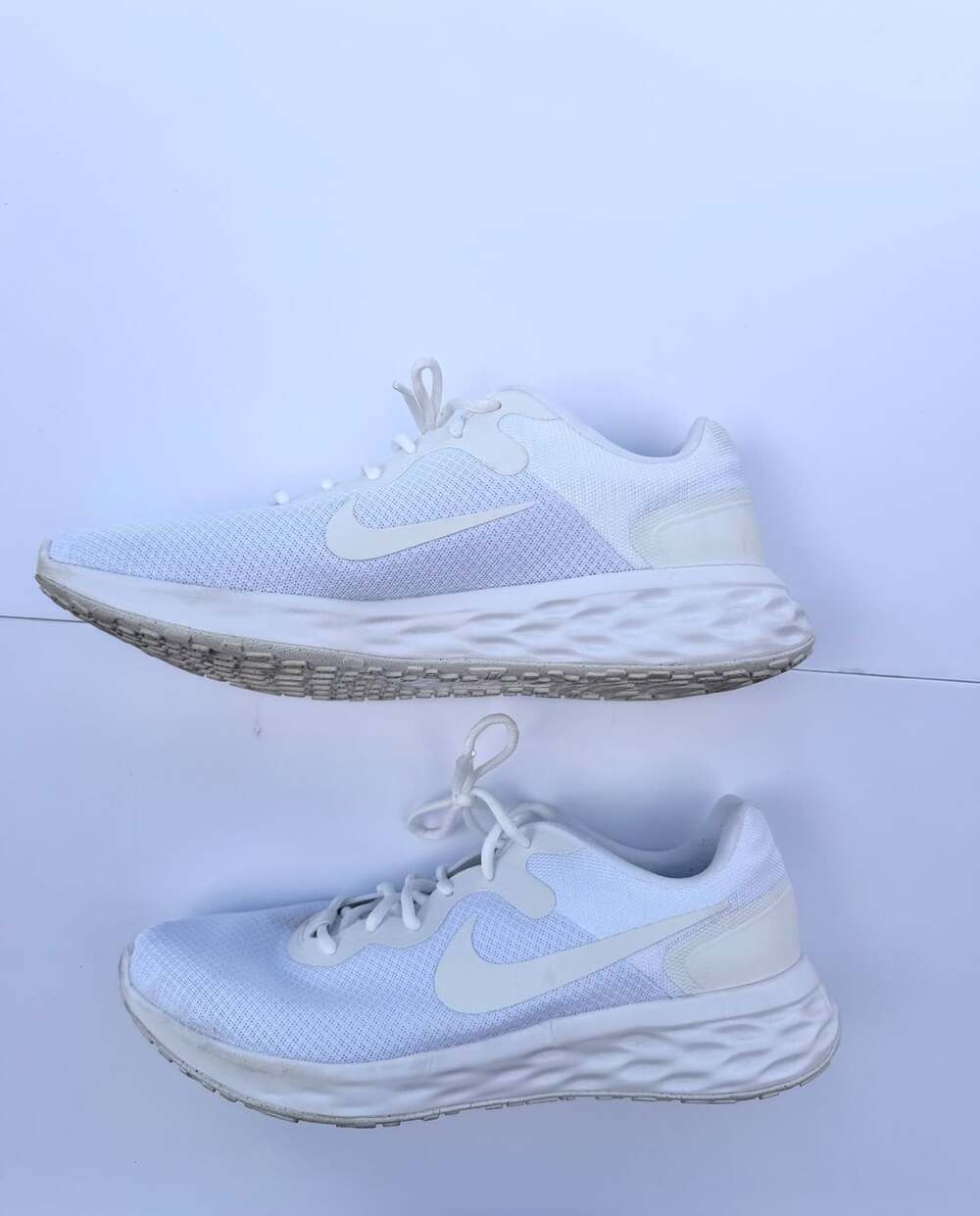 Nike Revolution 6 Next Nature Triple White Running Shoes Size 12